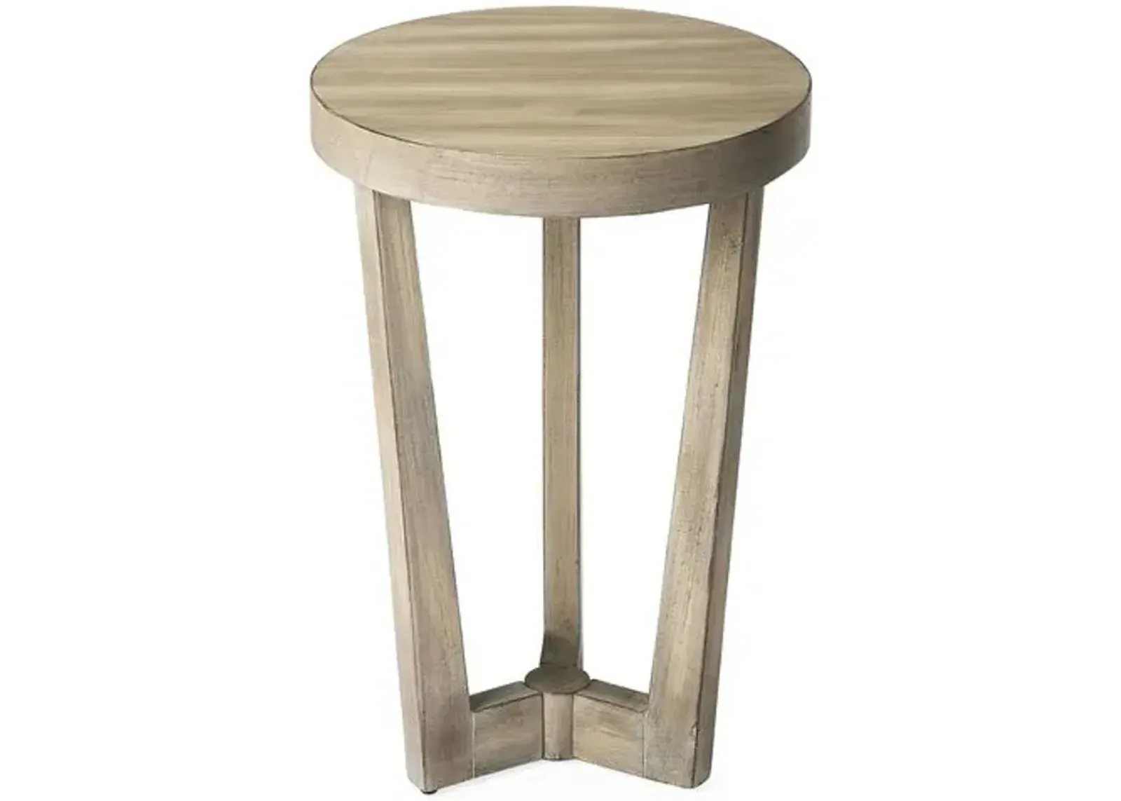 Deana Round Accent Table - Gray - 24H x 16W x 16D in