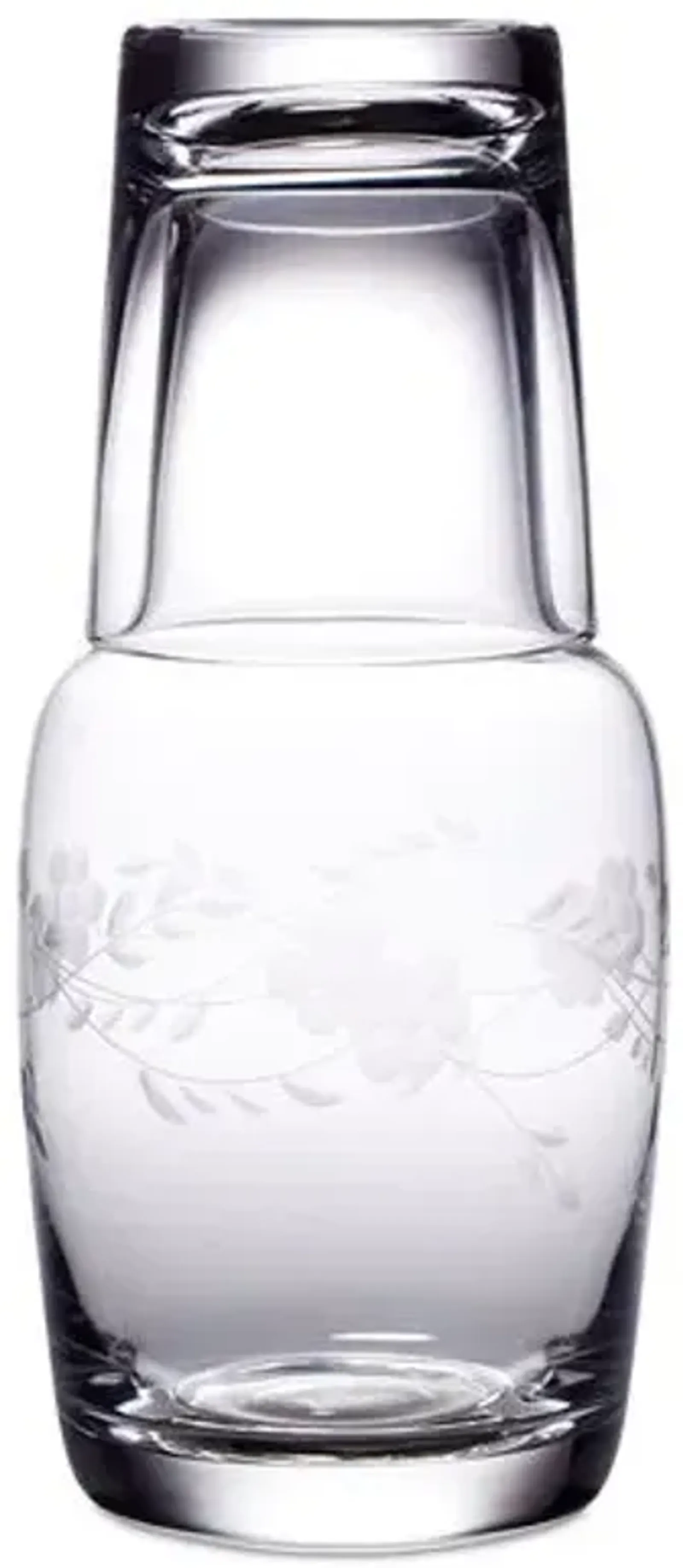 Adair Handcut Night Bottle Set - 32 Oz - Clear