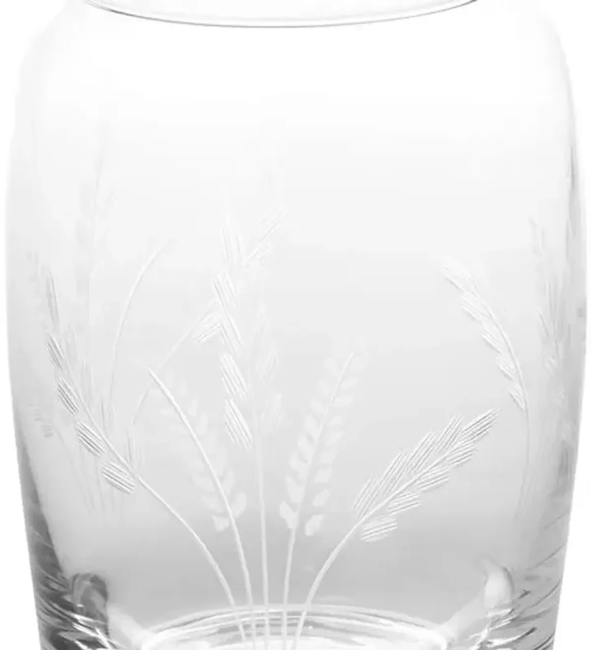 Fern Hand-Cut Night Bottle Set - 32 Oz - Clear