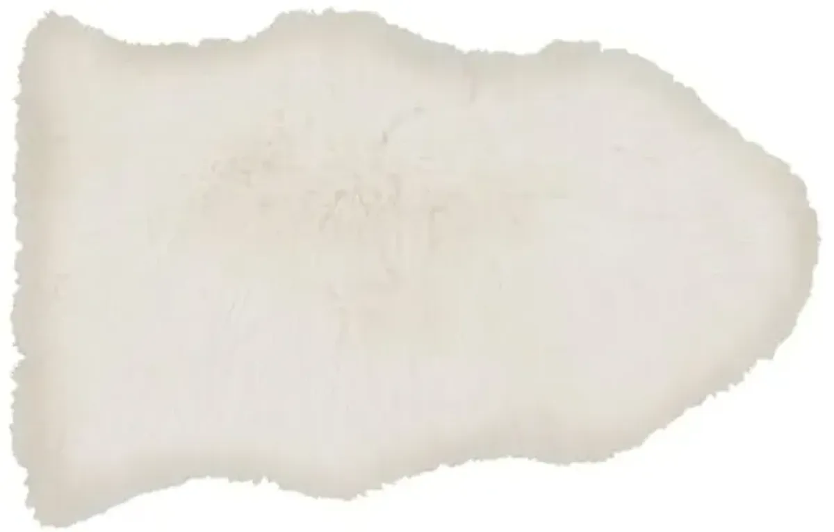 2'x3' Sheepskin Rug - Ivory - Ivory