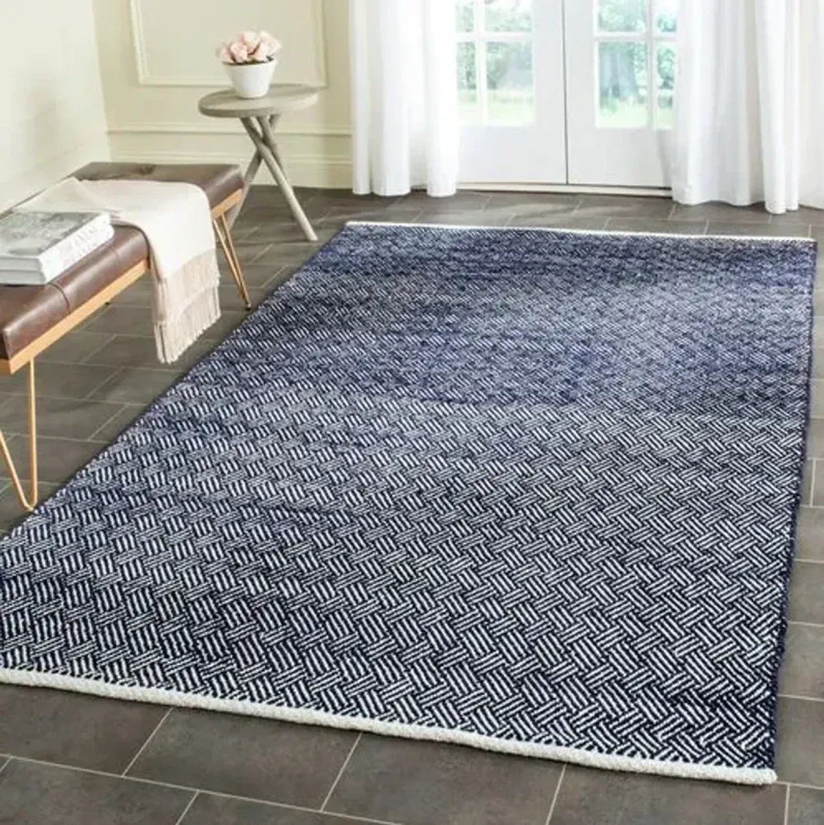 Aidona Rug - Navy - Blue - Blue