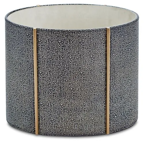 Shagreen-Style Churchill Wastebasket - Global Views - Gray