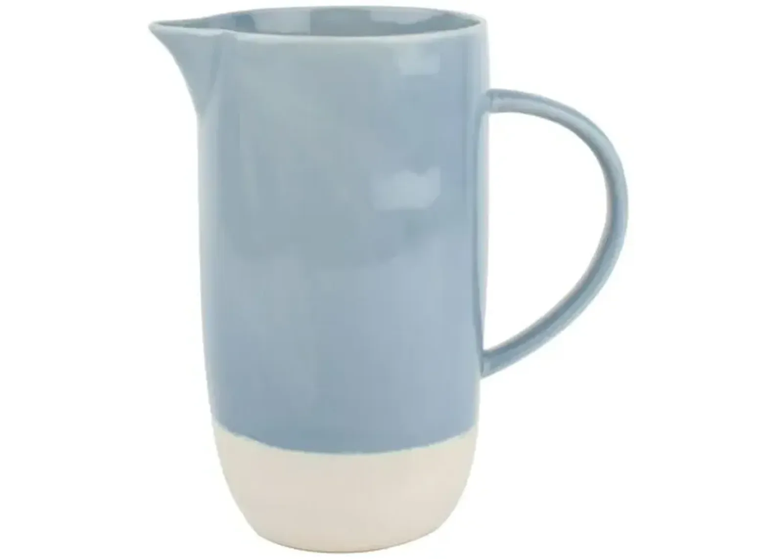 Shell Bisque Pitcher Blue - Canvas