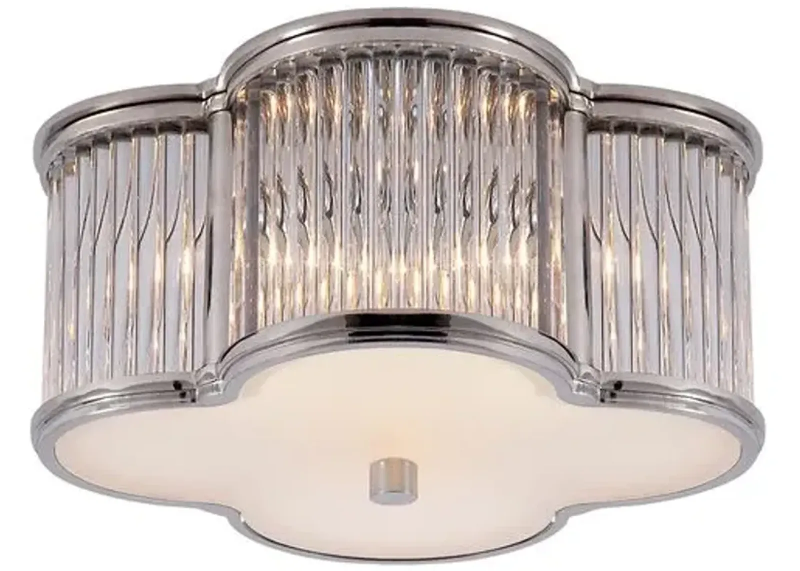 Visual Comfort - Basil Metal Flush Mount - Silver