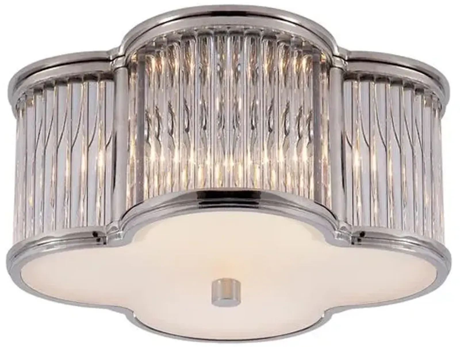 Visual Comfort - Basil Metal Flush Mount - Silver