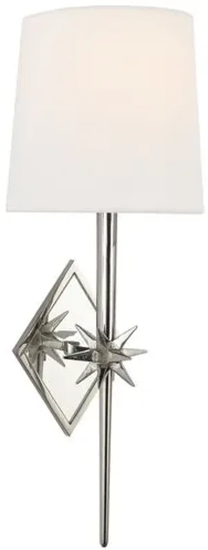 Visual Comfort - Etoile Sconce - Polished Nickel - Silver