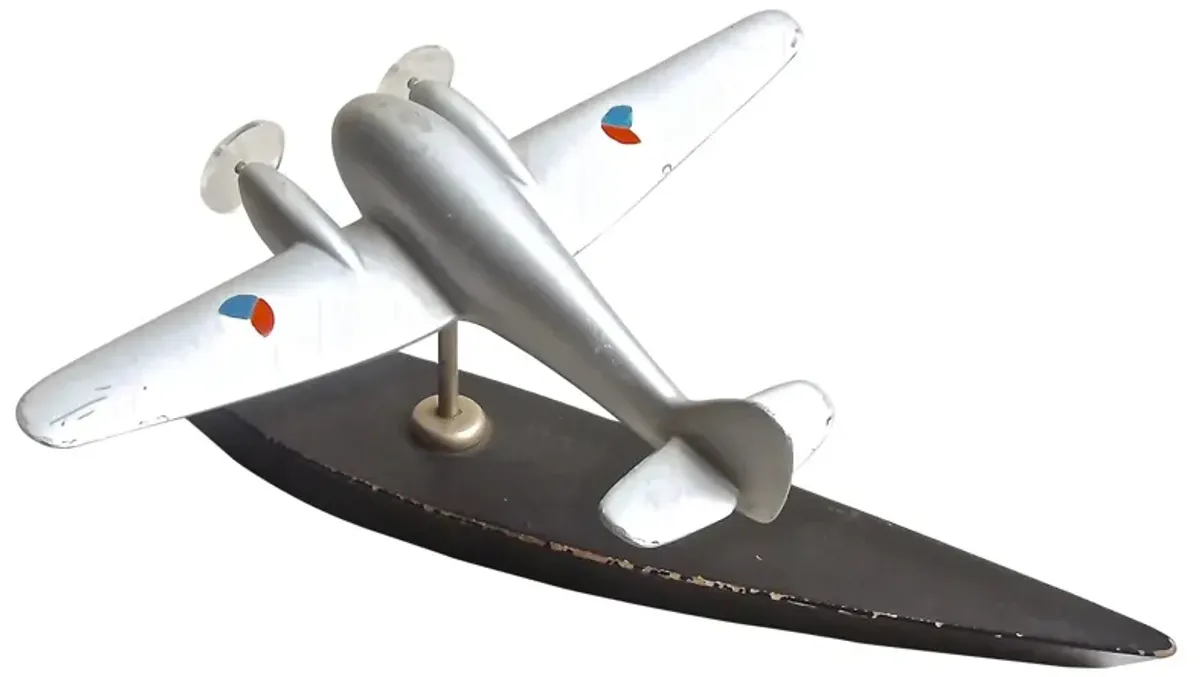 Deco Czech Trophy Model Plane - Vermilion Designs - black