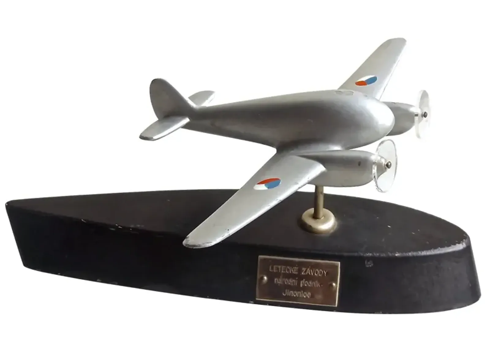 Deco Czech Trophy Model Plane - Vermilion Designs - black