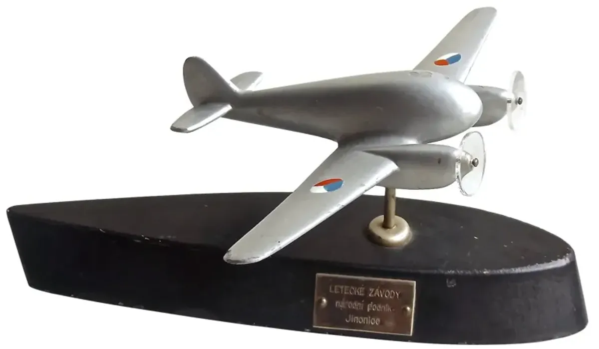 Deco Czech Trophy Model Plane - Vermilion Designs - black