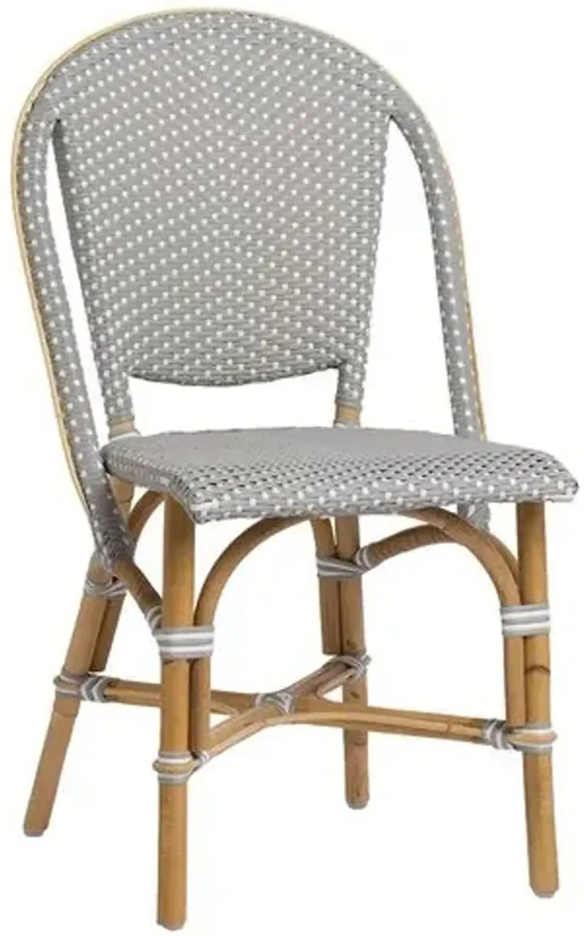 Sofie Bistro Rattan Side Chair - Gray - Sika Design - Handcrafted