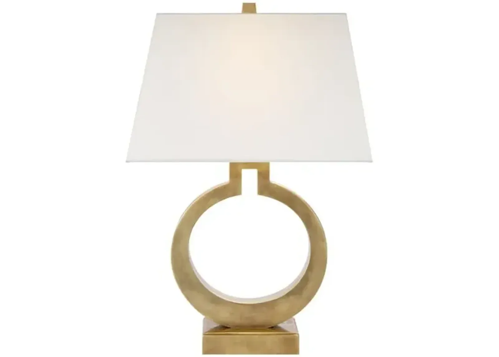 Visual Comfort - Ring Table Lamp - Antique Brass