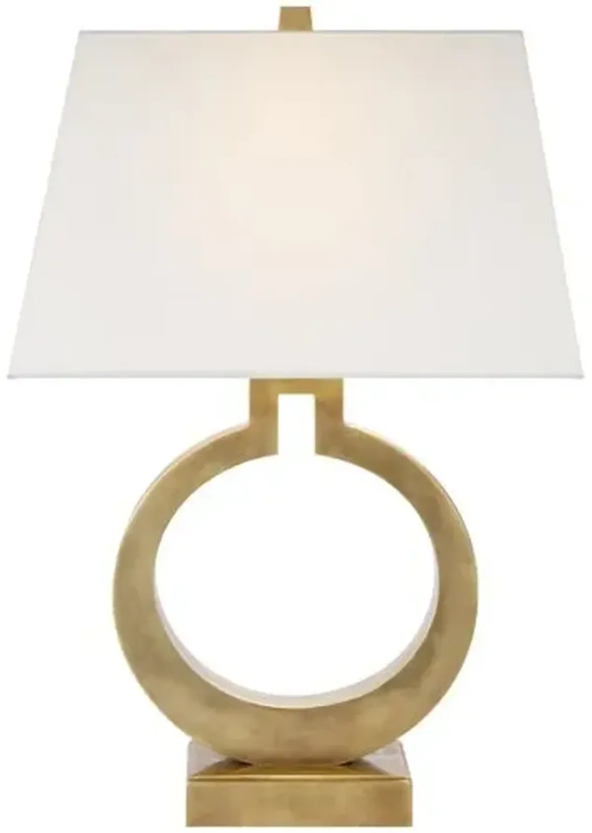 Visual Comfort - Ring Table Lamp - Antique Brass