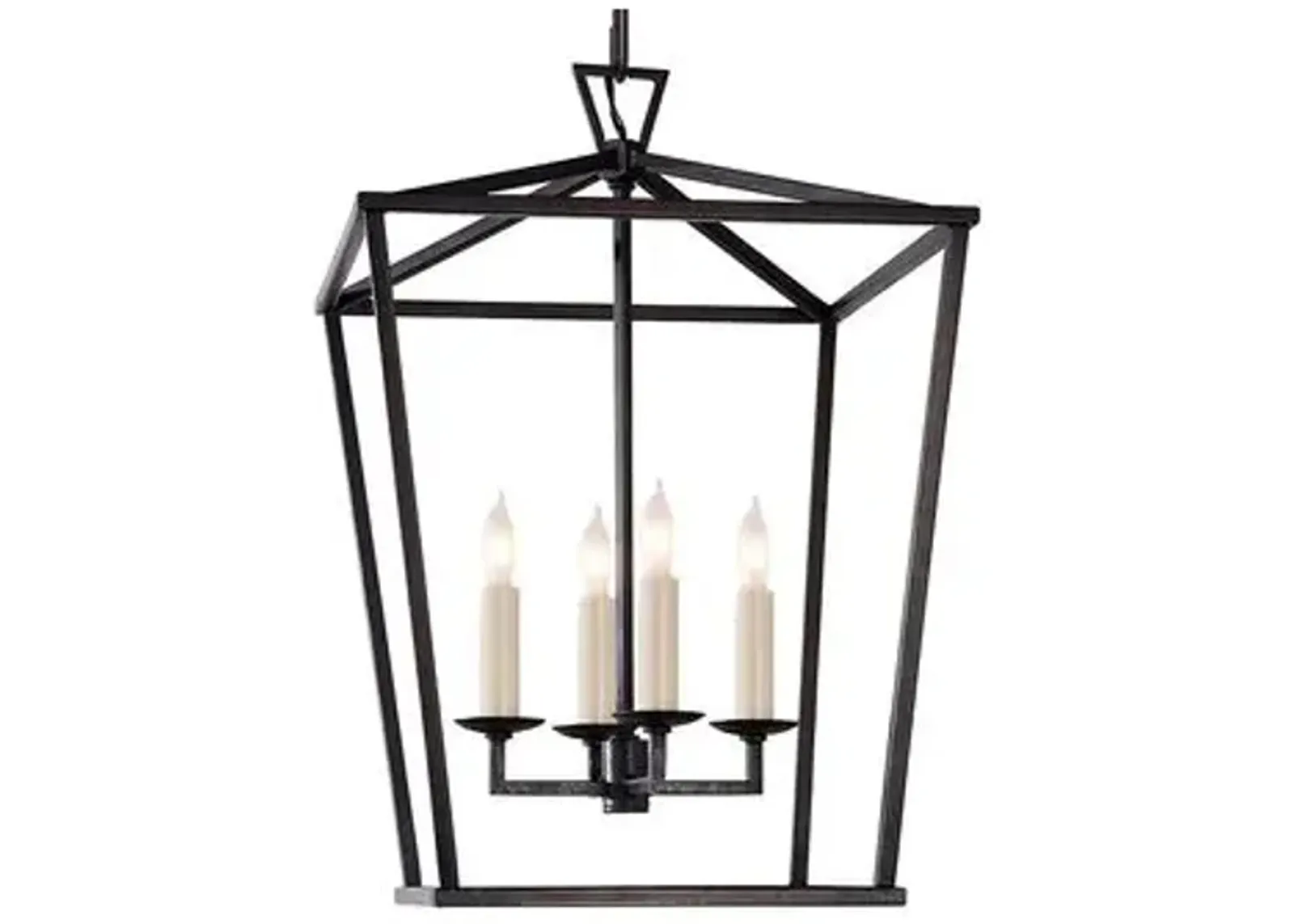 Visual Comfort - Darlana Lantern - Aged Iron - Black