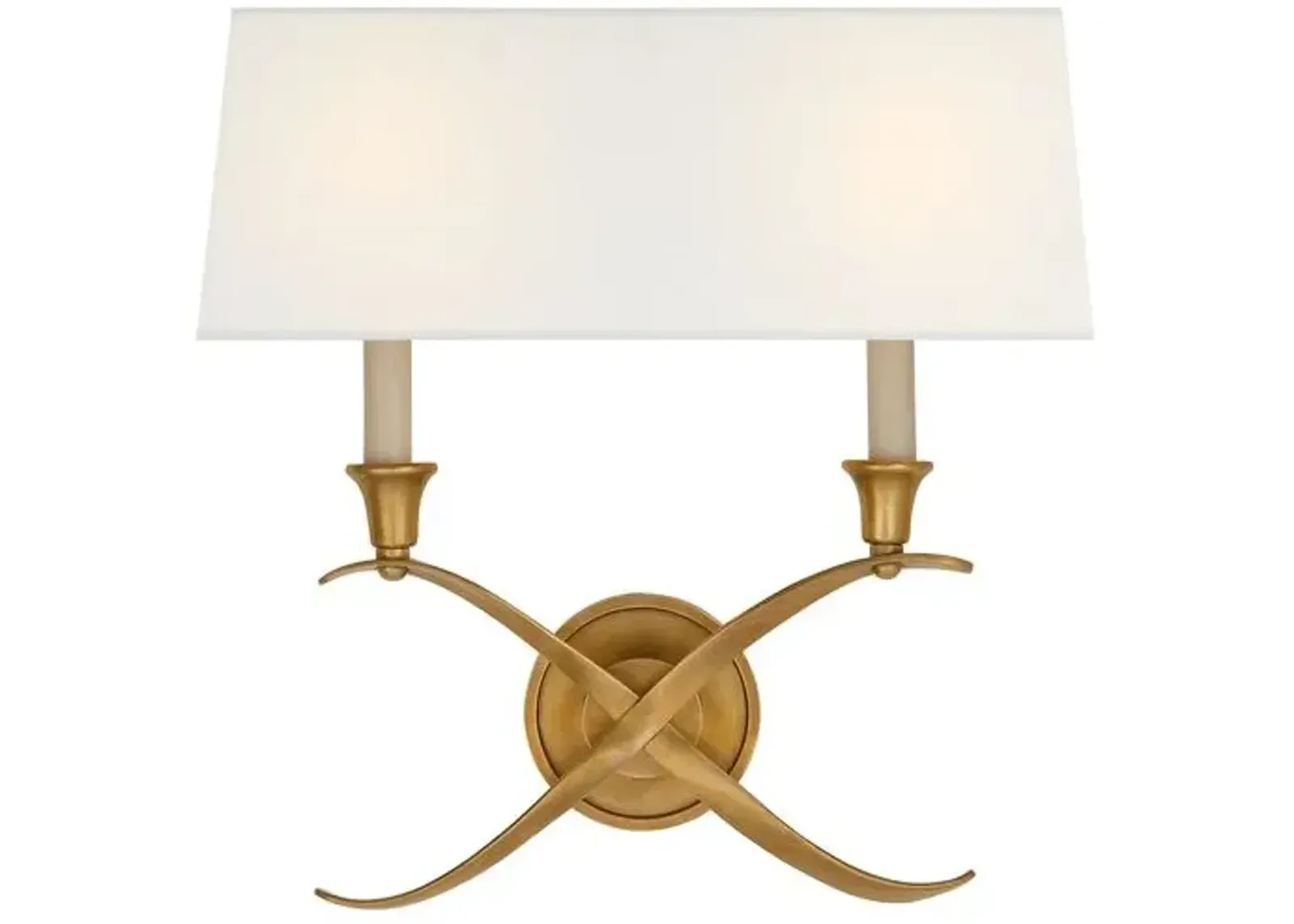 Visual Comfort - Bouillotte Sconce - Antique Brass - Gold