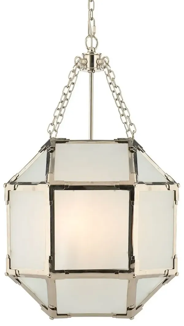 Visual Comfort - Morris Lantern - Nickel/Frosted - Silver