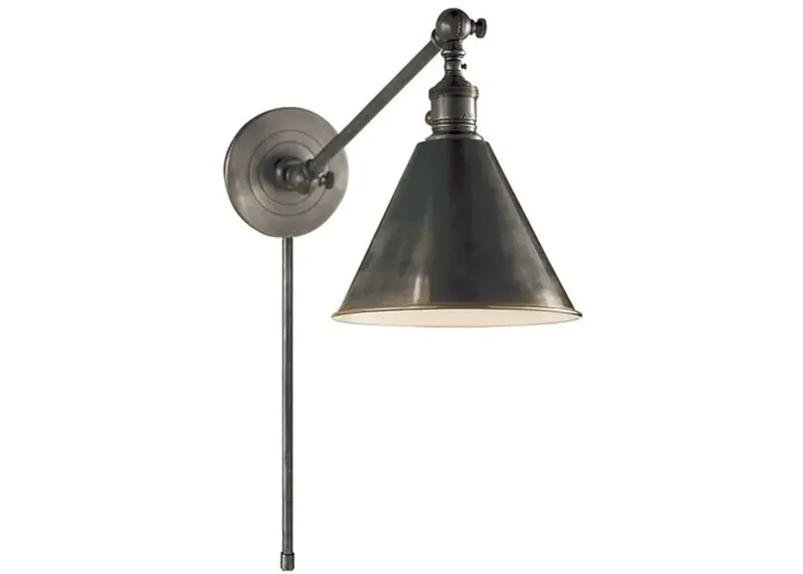 Visual Comfort - Boston Single Arm Library Light - Bronze - Black