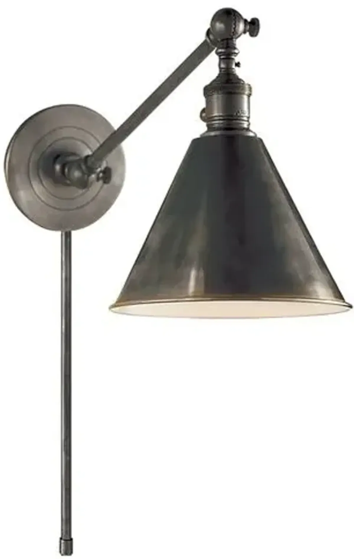 Visual Comfort - Boston Single Arm Library Light - Bronze - Black