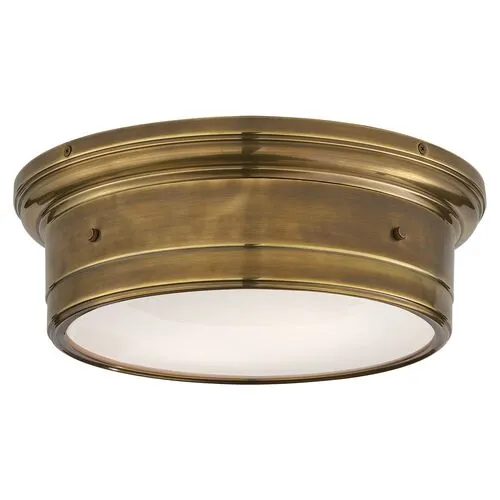 Visual Comfort - Siena Flush Mount - Antique Brass - Gold