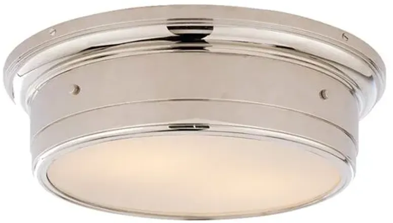 Visual Comfort - Siena Flush Mount - Polished Nickel - Silver