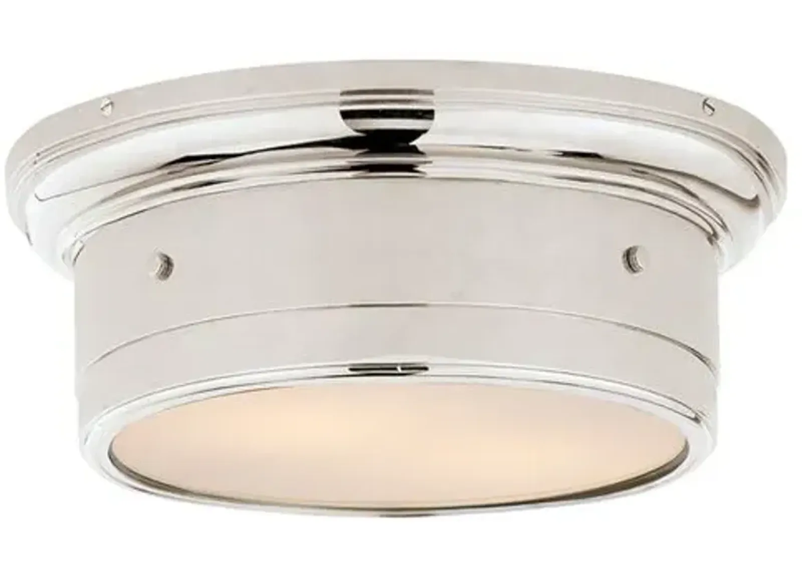 Visual Comfort - Siena Flush Mount - Polished Nickel - Silver