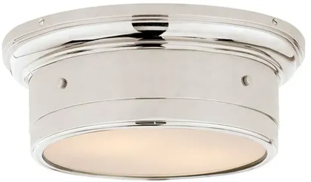 Visual Comfort - Siena Flush Mount - Polished Nickel - Silver