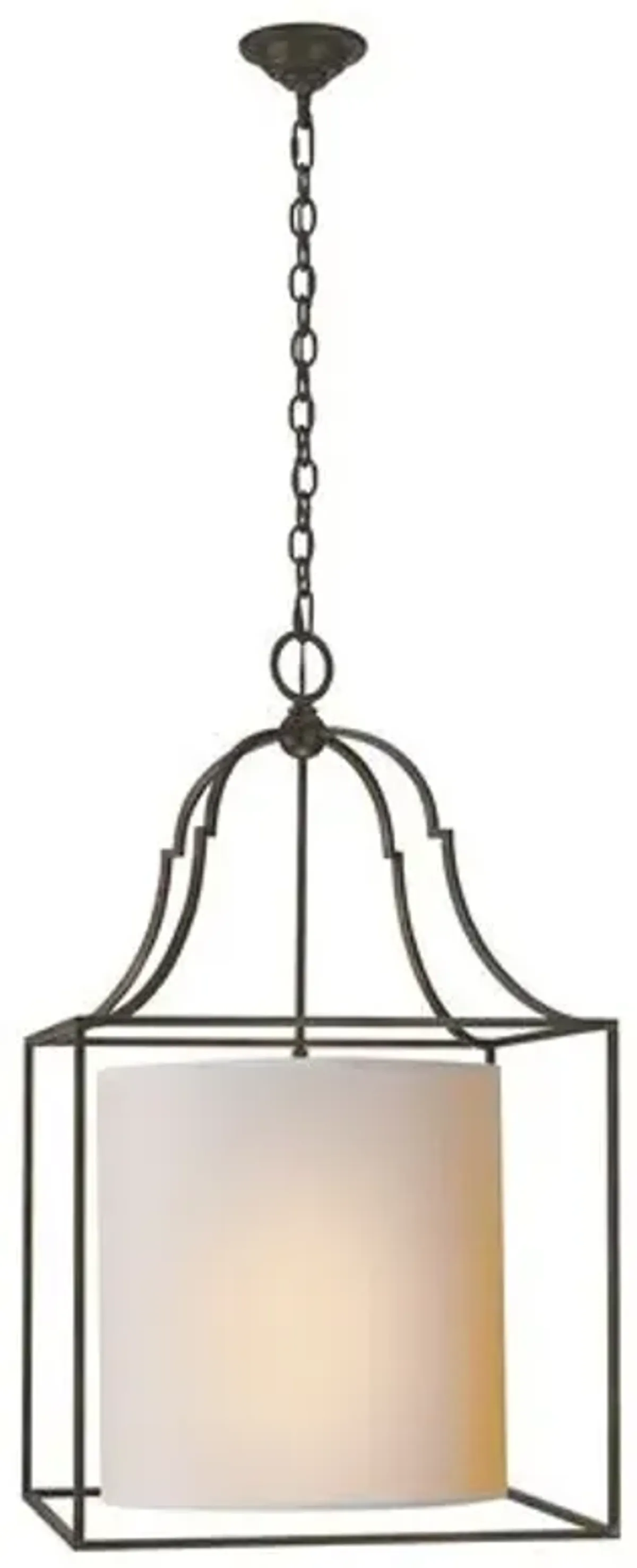 Visual Comfort - Gustavian Lantern - Aged Iron - Black