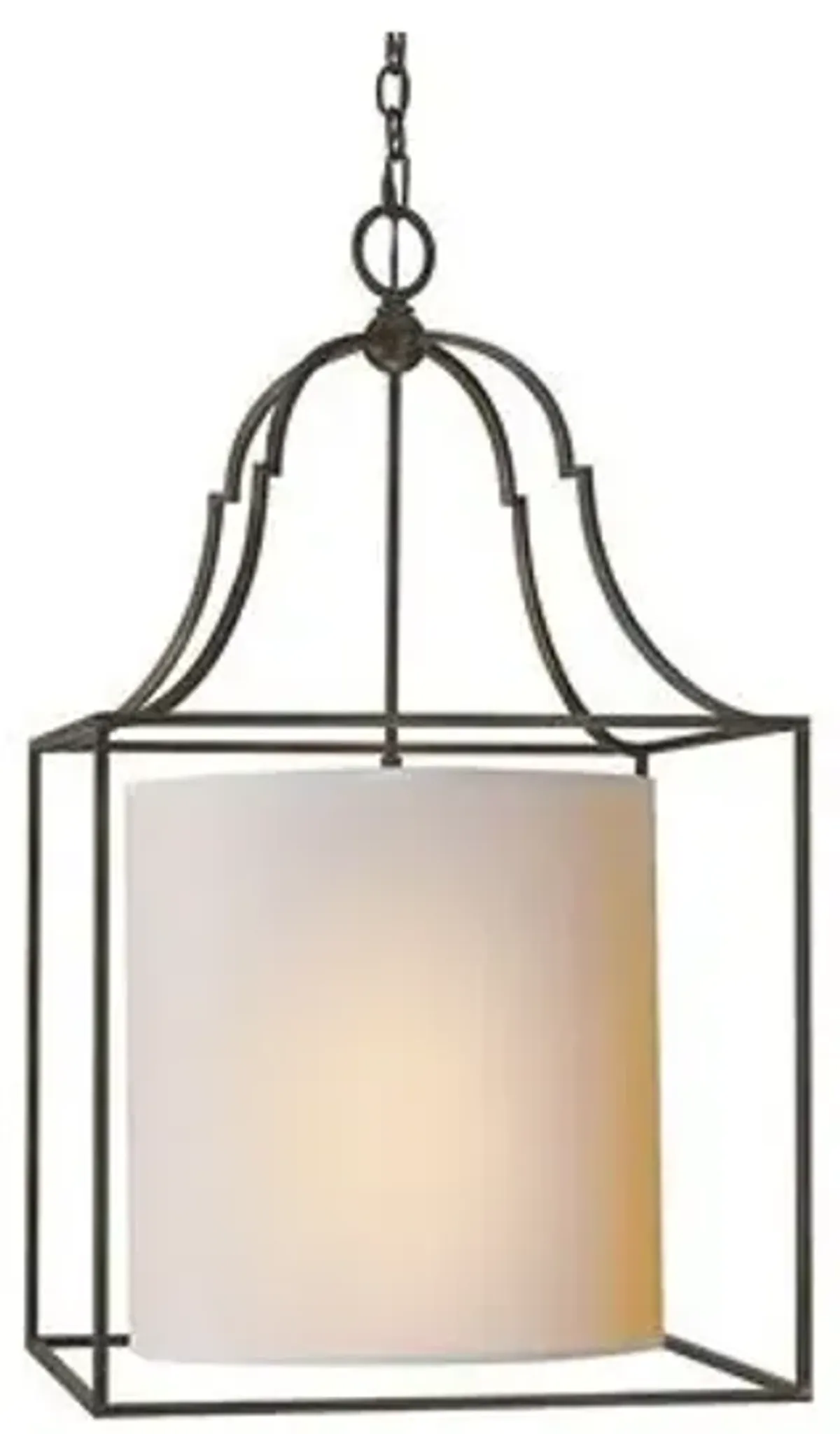 Visual Comfort - Gustavian Lantern - Aged Iron - Black