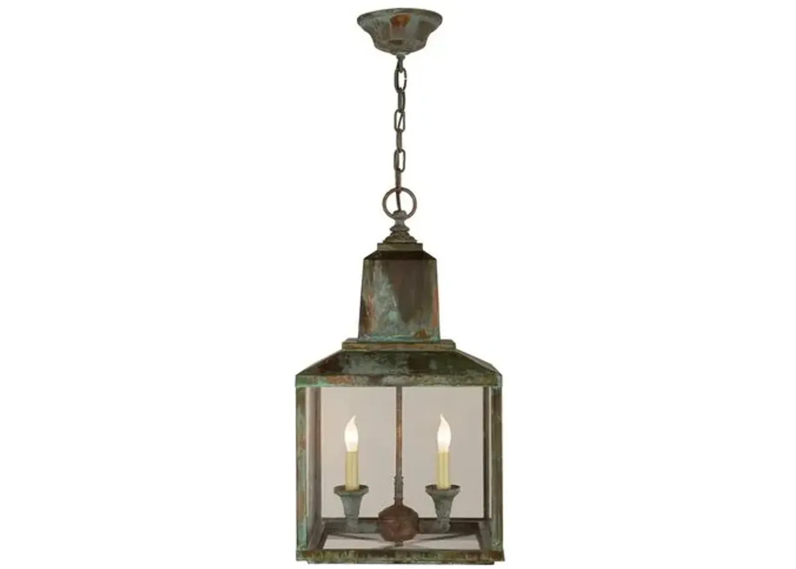 Visual Comfort - Brantley Lantern - Verdigris - Gold