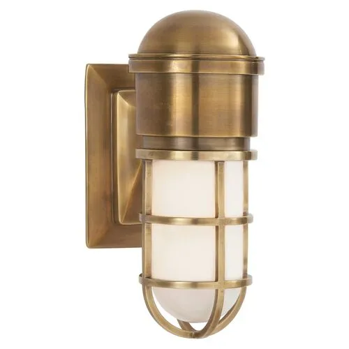 Visual Comfort - Marine Wall Light - Antique Brass - Gold