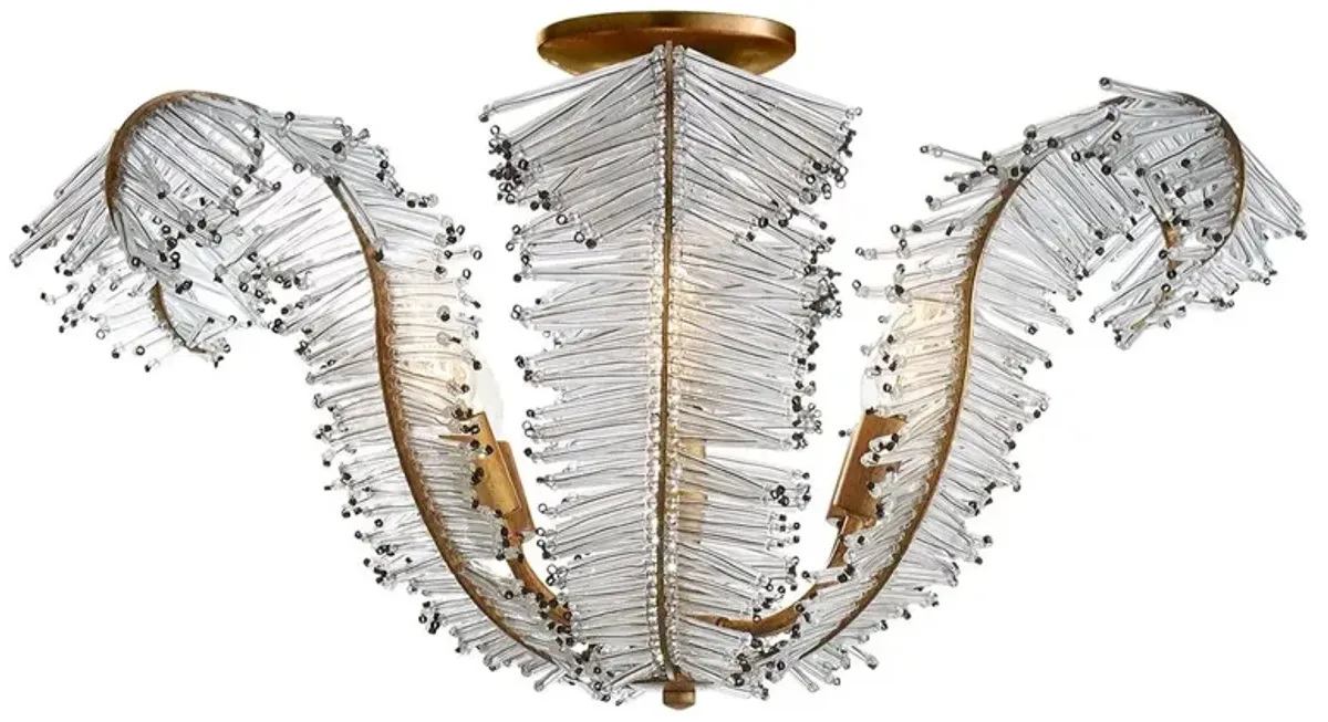 Visual Comfort - Calais Semi-Flush Mount - Gilded Iron - Gold