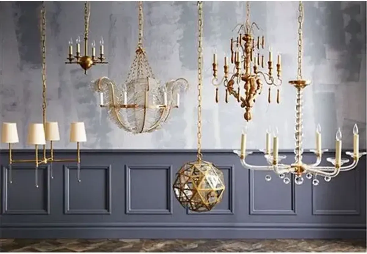 Visual Comfort - Calais Chandelier - Gilded Iron - Gold