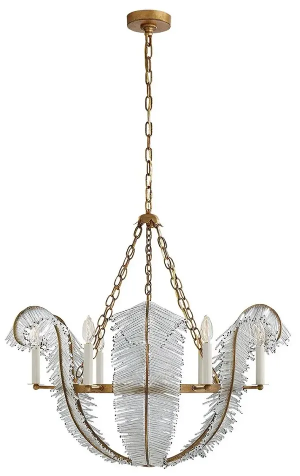 Visual Comfort - Calais Chandelier - Gilded Iron - Gold