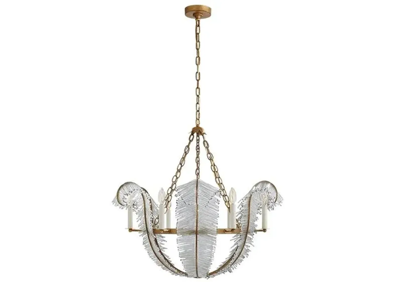 Visual Comfort - Calais Chandelier - Gilded Iron - Gold