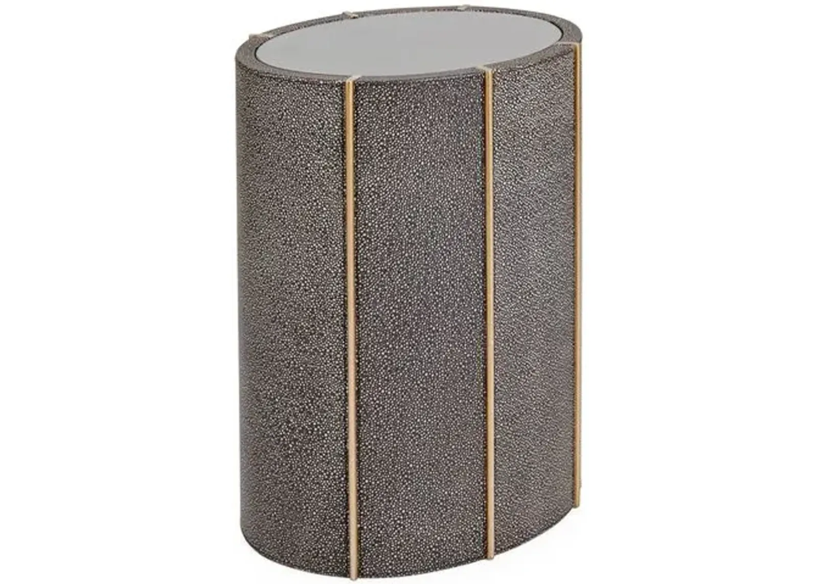 Churchill Drum Side Table - Brown - Global Views