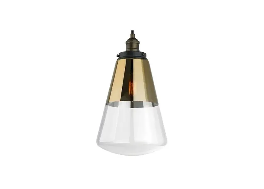 Visual Comfort - 10" Carson 1-Light Pendant - Gold