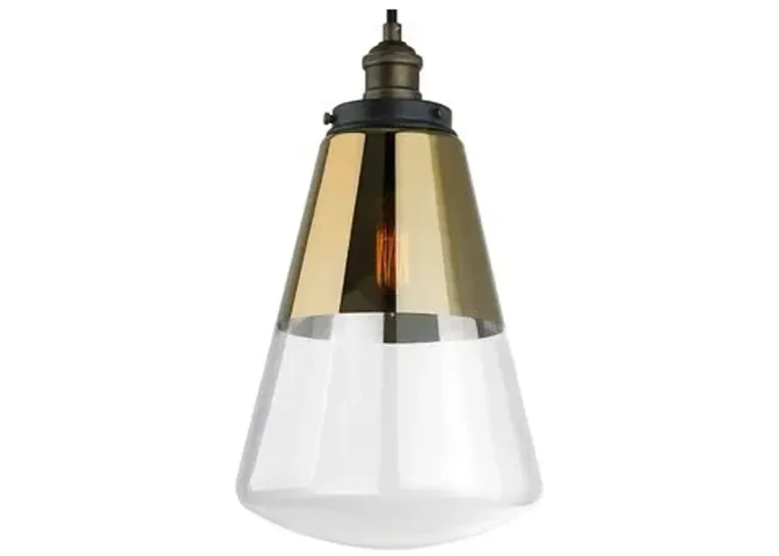 Visual Comfort - 10" Carson 1-Light Pendant - Gold