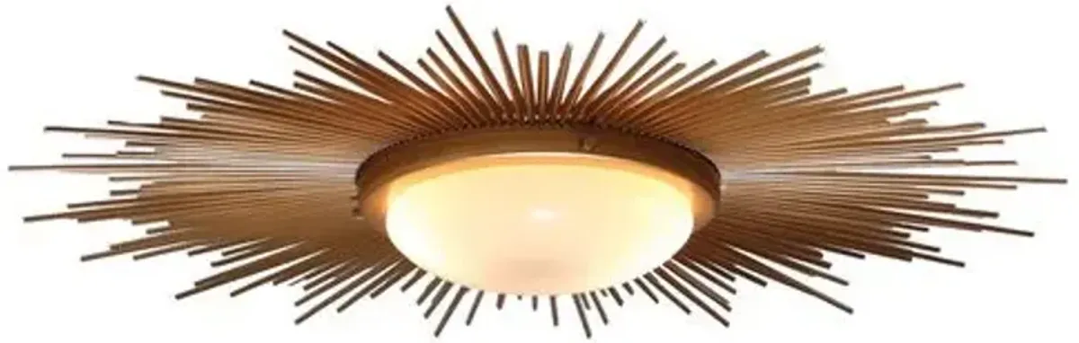 Sunburst Flush Mount - Gold - Global Views