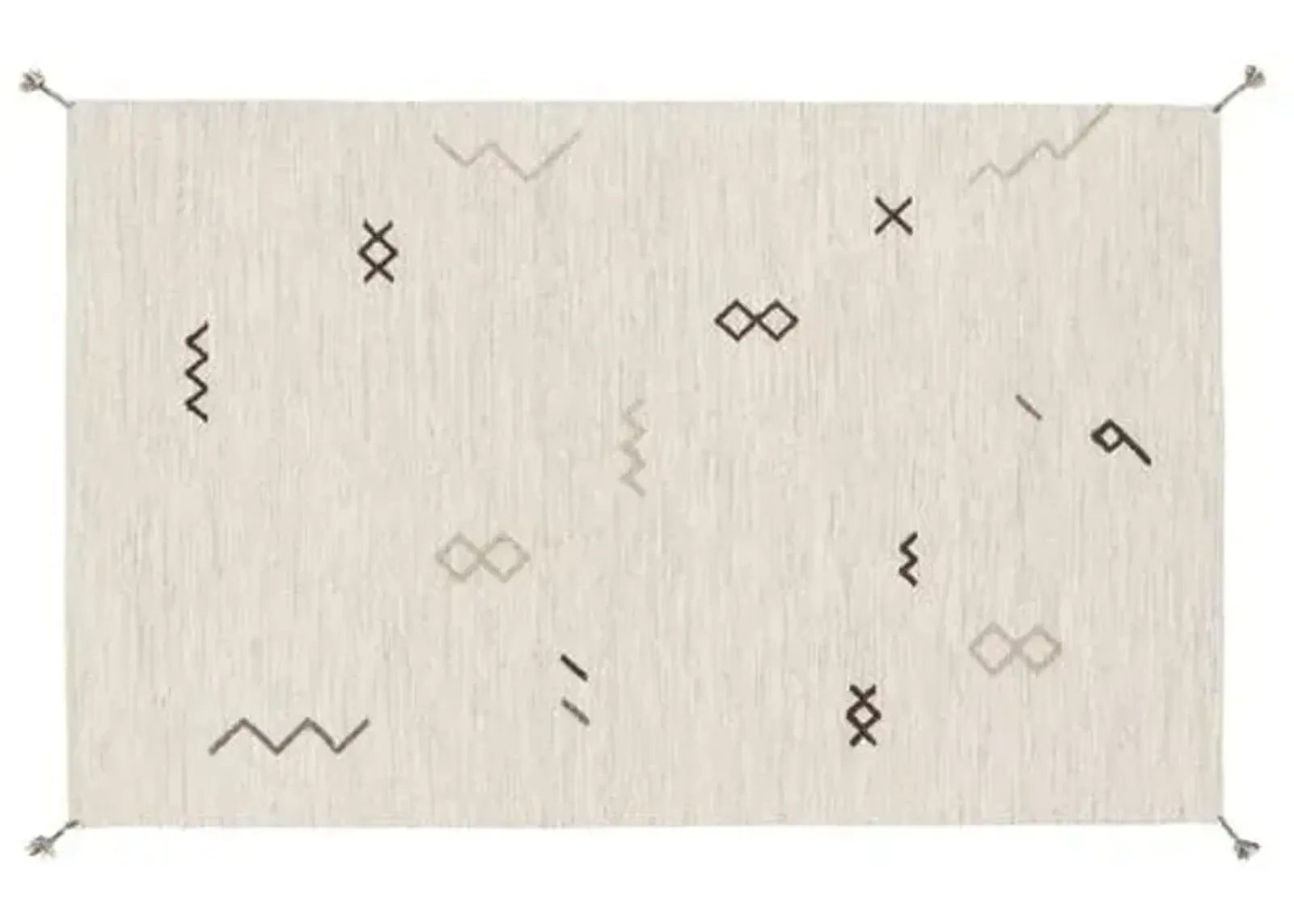 Bathilde Rug - Light Gray/Taupe - Ivory - Ivory