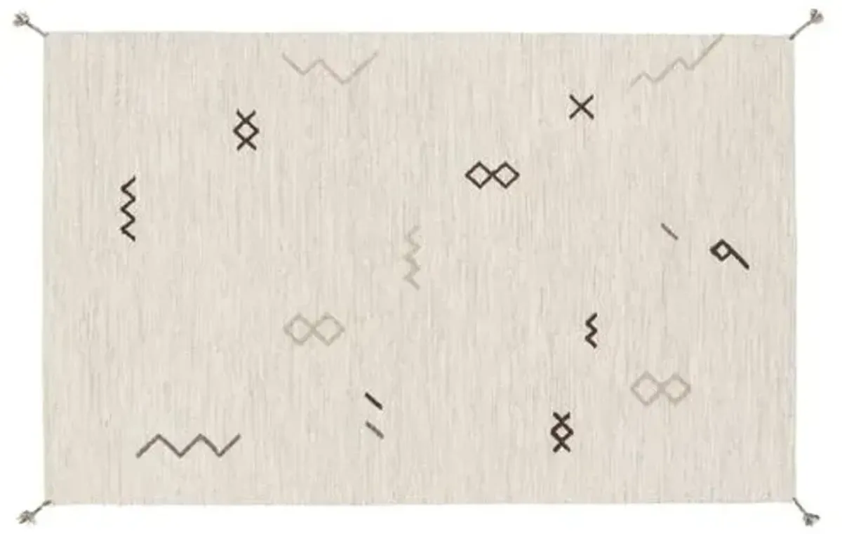 Bathilde Rug - Light Gray/Taupe - Ivory - Ivory