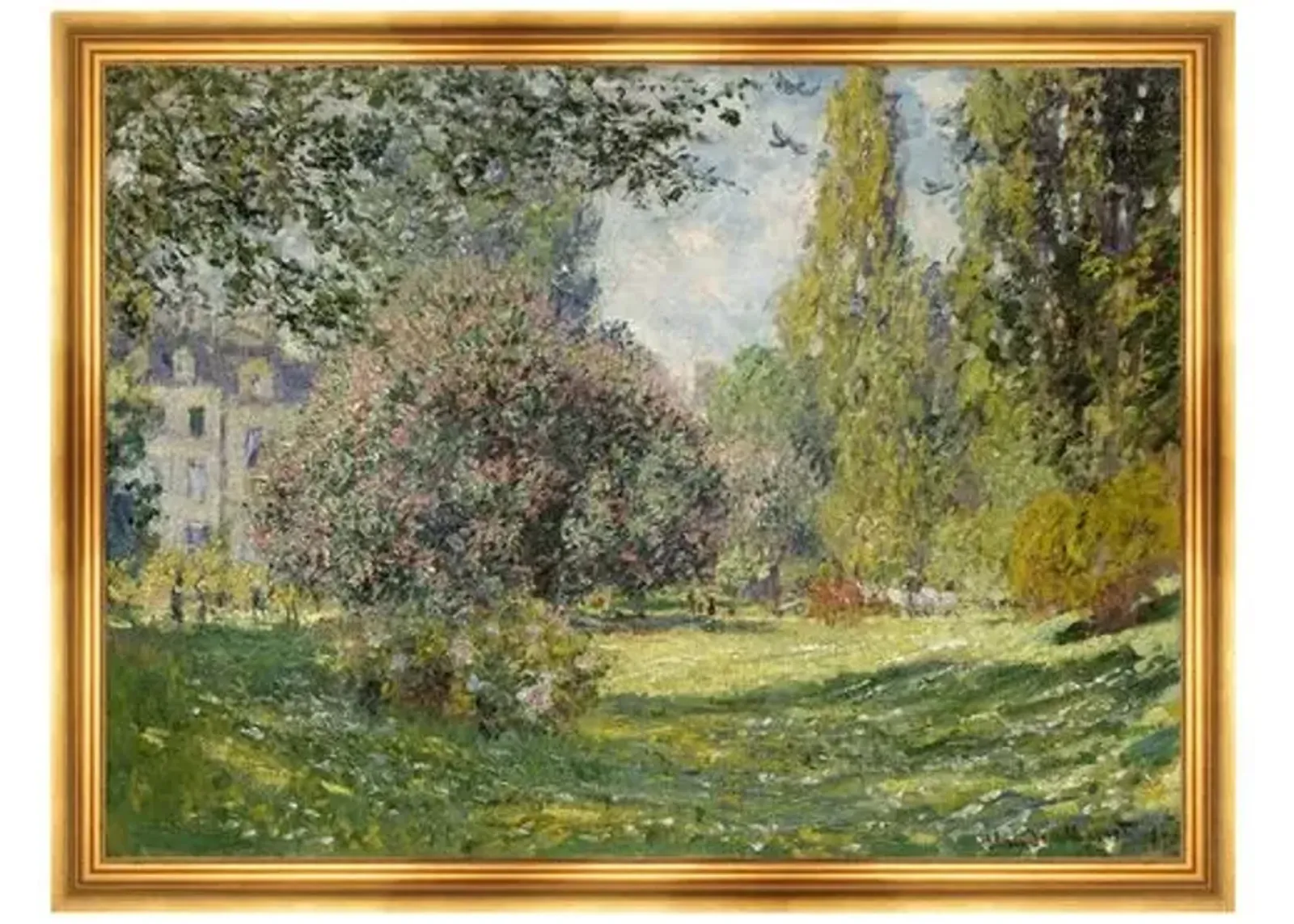 Painting - Monet - Landscape - The Parc Monceau - Munn Works - Green