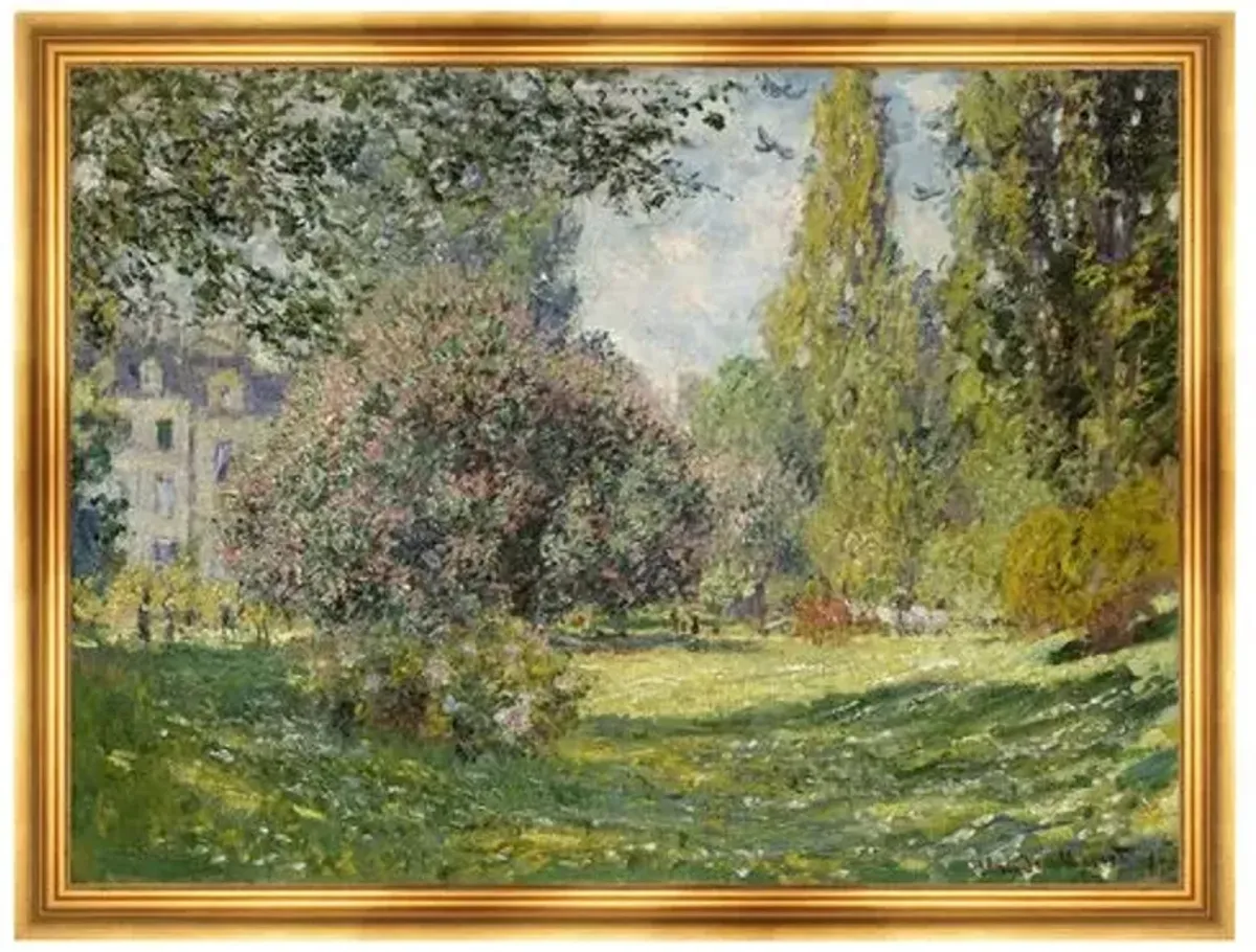 Painting - Monet - Landscape - The Parc Monceau - Munn Works - Green