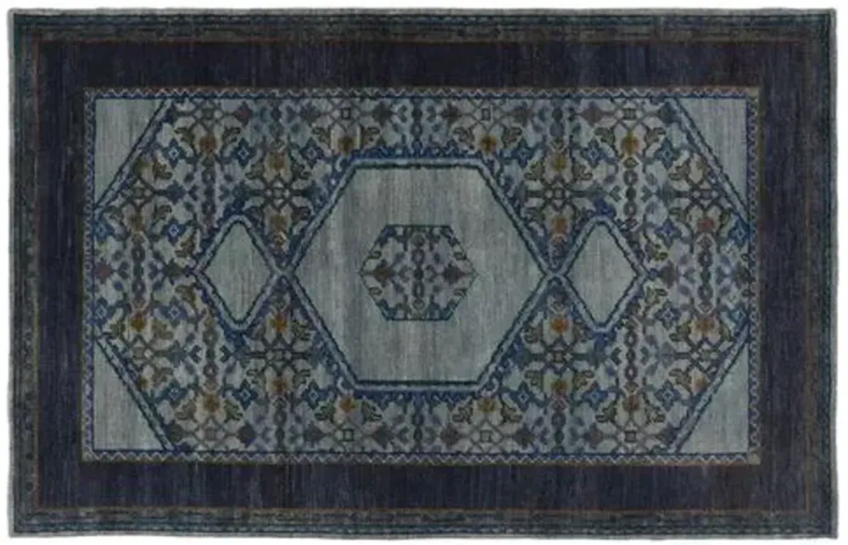 Bastien Rug - Slate/Navy - Blue - Blue