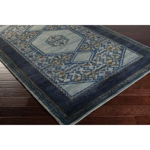 Bastien Rug - Slate/Navy - Blue - Blue