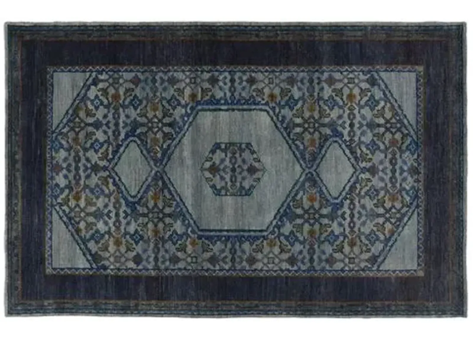 Bastien Rug - Slate/Navy - Blue - Blue