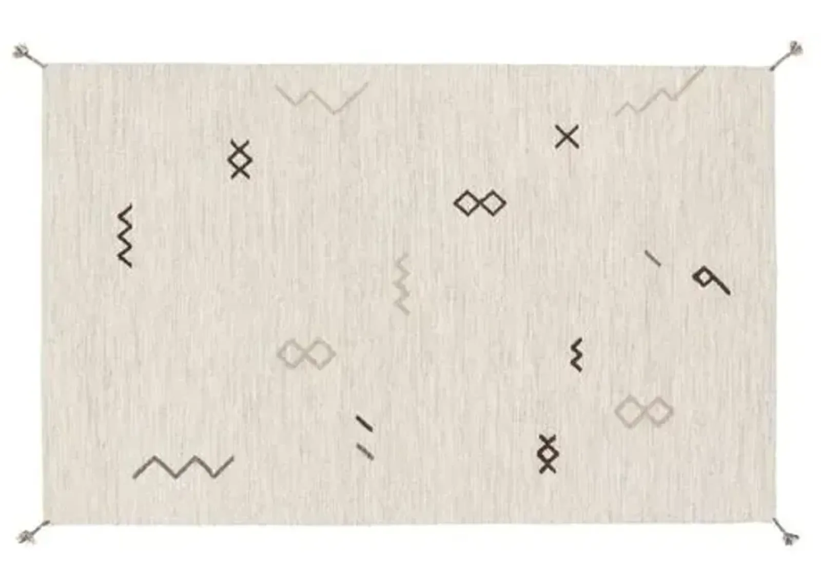 Bathilde Rug - Light Gray/Taupe - Ivory - Ivory