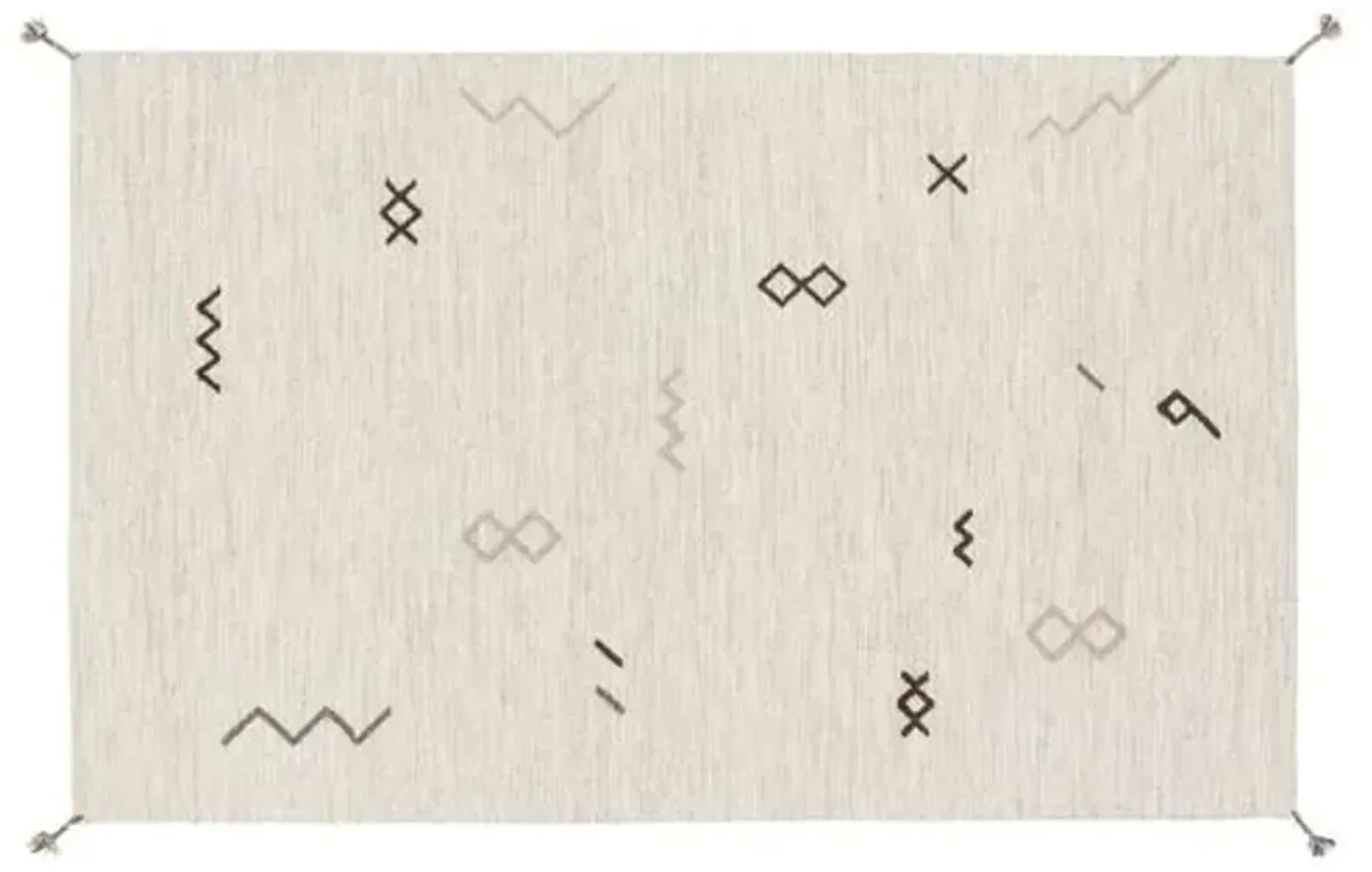 Bathilde Rug - Light Gray/Taupe - Ivory - Ivory