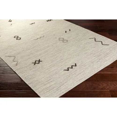 Bathilde Rug - Light Gray/Taupe - Ivory - Ivory