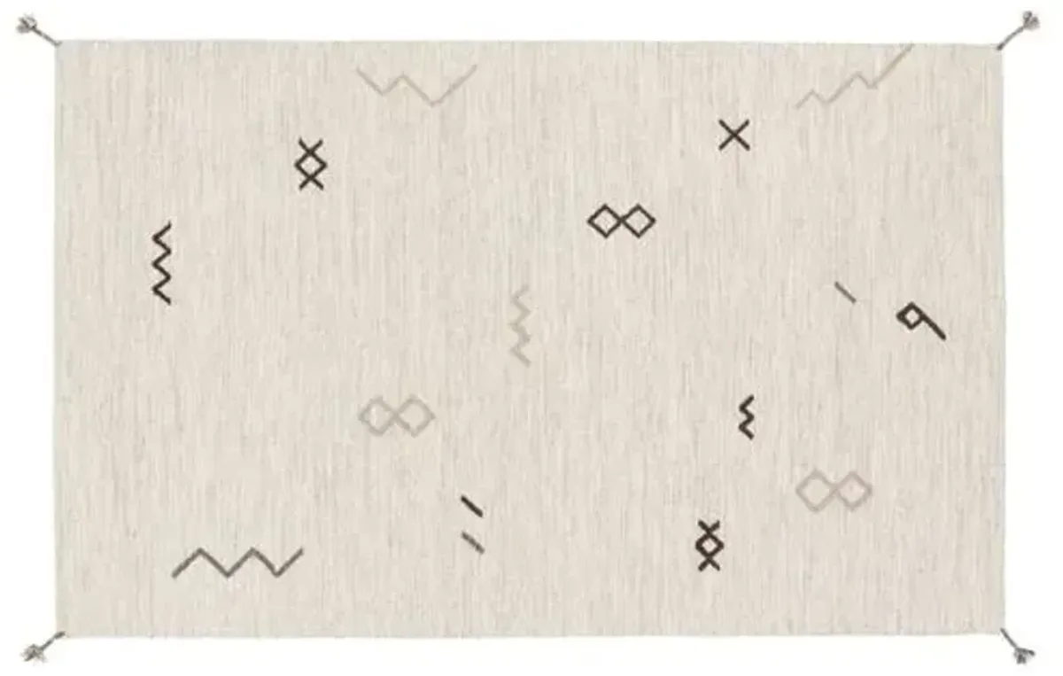 Bathilde Rug - Light Gray/Taupe - Ivory - Ivory