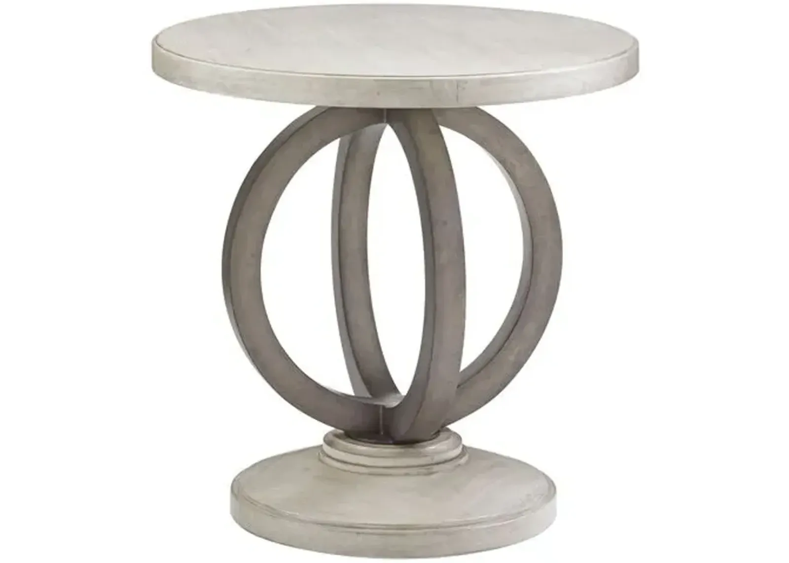 Hewlett Round Side Table - Gray