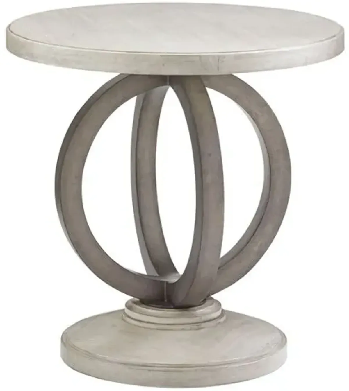 Hewlett Round Side Table - Lexington - Gray